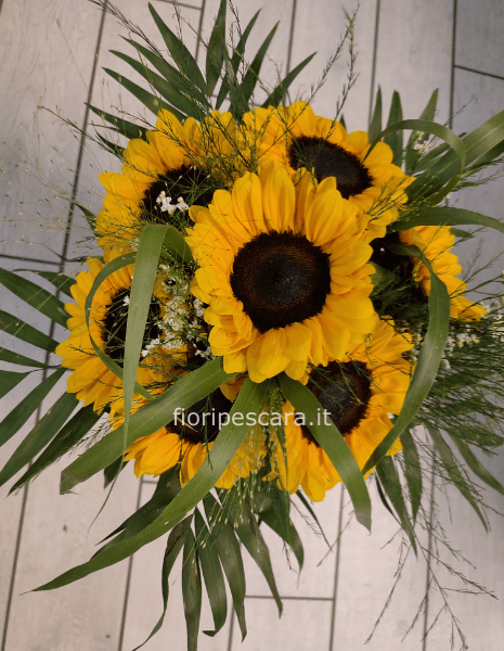 Bouquet di girasoli